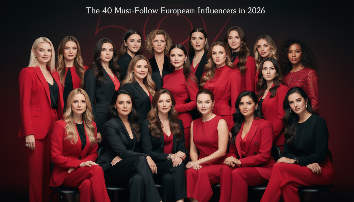 découvrez les 40 influenceurs européens incontournables à suivre en 2026 pour rester à la pointe des tendances, de la mode, de la technologie et bien plus encore.